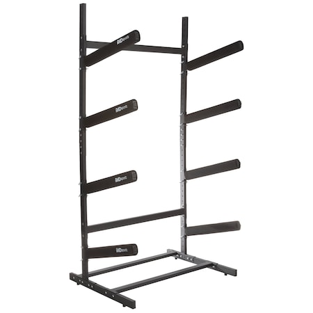 Rad Sportz Kayak Storage Rack - 4-Level Freestanding Stand with Padded Arms, 400lb Capacity by 83-7002